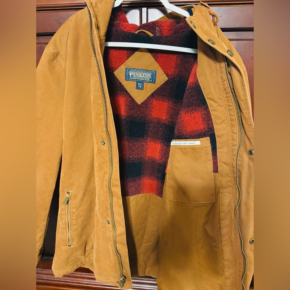 Pendleton Hooded Brown Jacket - image 3